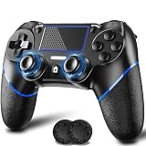 Elnicec PS4 コントローラー 無線 [2025年アップグレード版] ps4 ワイヤレス コントローラー 600mAh大容量 Bluetooth接続 ジャイロセンサー機能 振動機能 連射機能 遅延なし ヘッドフォンジャック付き プレステ4 コントローラー PS3/PC対応 日本語取扱説明書