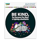 あなたが会う人は皆厳しい戦いをしています自動車用車窓ロッカーサークルバンパーステッカー