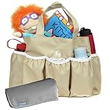 ［キロフライ］kiloflyベビーおむつ袋オーガナイザー、多いポケット、カーキ、+オムツ替えパッド