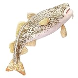 ZHONGXIN MADE リアルなタラのぬいぐるみ リアルな深海動物 パシフィックタラ ぬいぐるみ フィギュア スーパーソフト 子供用ぬいぐるみ ぬいぐるみモデル 知育玩具 子供用誕生日プレゼント…