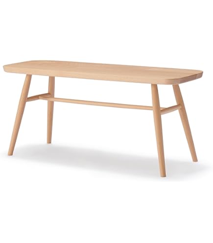 Amazon｜無印良品 オーク材ベンチ 幅48.5×奥行30×高さ44cm 44503072