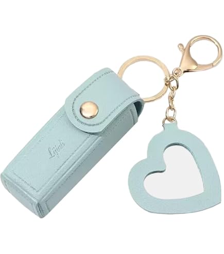 Amazon | 口紅キーホルダー リップケース ミニハートミラ+キーホルダー