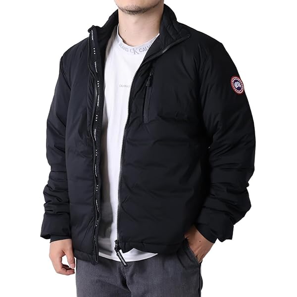 【極美品/Lサイズ】カナダグース　ハイブリッドダウン　メリノウール切り替え　黒 ハイブリッジ ジャケット(2747M)｜ギフト for Him｜ギフト