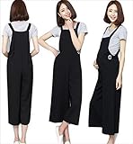 【Necessarymode】マタニティー ウエア ブラック パンツ 伸縮生地 服 大きいサイズ 仕事 マタニティーヨガ (XL)