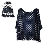 アビックス マミールナ ポンチョ型授乳ケープ(モチーフ付き) フリー ネイビー 天竺 879478