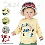 Vガゼットロゴトレーナー/dumpdom(ダンプドム)秋 ベビー 赤ちゃん 男の子 80 オリーブ