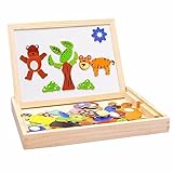 動物シーン木製おもちゃ子供の早期Childhood CartoonパズルSketchpadおもちゃover 3 years oldカラー