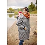 Hoppediz, 4-in-1 Babywearing Coat, Grey, Large by Hoppediz