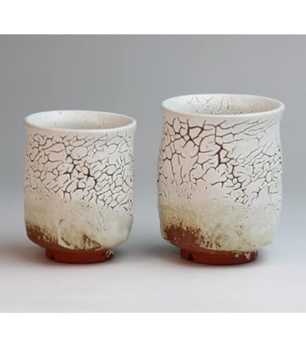 Amazon｜萩陶苑 湯呑み 白 0.34 萩焼 24234｜湯呑み オンライン通販