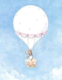 Oopsy Daisy Fine Art for Kids Littleマウスバルーンキャンバス壁アートby Kris Langenberg 14 x 18" ブルー NB20823