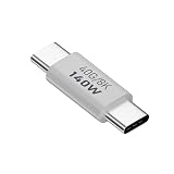 USB C オス-オスアダプタ PD140W USB 4 Type C変換アダプタ 40Gbps 快適なアダプター高速データ転送 変換 延長 5A 急速充電 ノートパソコン、コンピュータ、タブレット、携帯電話用（1個）