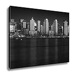 Ashleyキャンバス、Glowing San Diego Skyline 24" x 30" 6519946-AC2LB24
