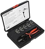 パフォーマンスツールw186プロフェッショナルクイックInterchangeable Deutschラチェット圧着ツールセット、7ピース