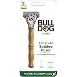ブルドッグ Bulldog 5枚刃 オリジナル バンブーホルダー 替刃2コ付 髭剃り カミソリ メンズ