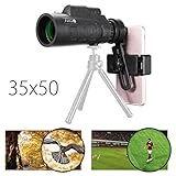 panda 35x50 bak4 camera lens monocular telescope+phone clip