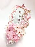 【プリザーブドフラワー／ガラスの靴シリーズ】桜の靴にふんわりとリボンをかけて【限定商品　リボンラッピング付き 】【誕生日 お祝い フラワーギフト シンデレラ】