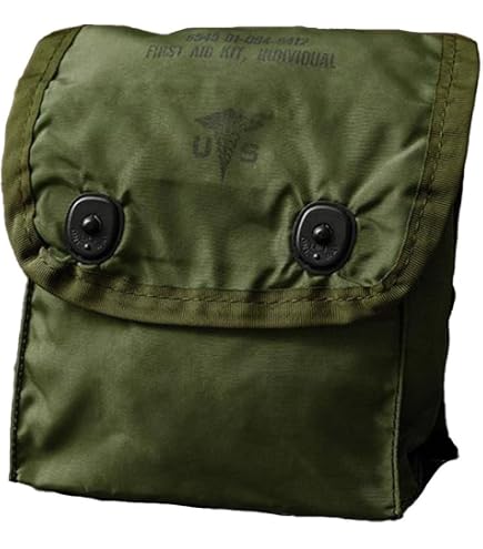 Amazon.co.jp: 米軍 ナイロン ファーストエイドキットポーチ OD デッド