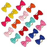 Dagly（TM）50/100個無地手作りのナイロンペットの猫犬髪の弓子犬子猫のゴムバンド犬グルーミングアクセサリー