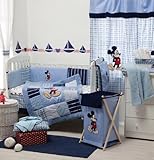 [ブルーMickeyマウス]ベビーベッド寝具セット寝具コレクション Curtain ブルー DAME-7297219040948-CURTAIN