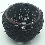 BETONG SAKAI -Garden Decorative Wood Woven Flower Plant Pot ,Handmade (C)