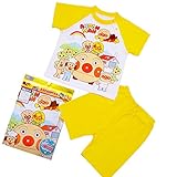 アンパンマン アンパンマン号 パン工場 半袖パジャマ ANPANMAN 男の子 女の子 j-sa2660 90cm イエロー