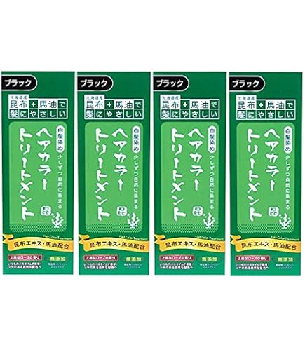 Amazon | 昆布と馬油のヘアカラートリートメント ブラック | 三和通商