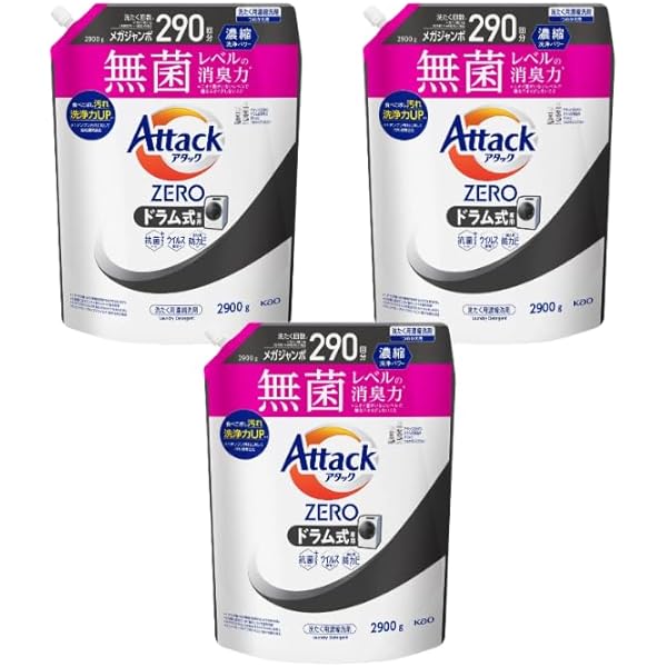 Amazon | 【セット】アタックZERO 洗濯洗剤 液体 アタック液体史上