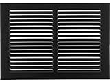 8 " x 8 "スチールReturnエアグリル – Sidewall and Cieling – HVACダクトカバー – ブラック