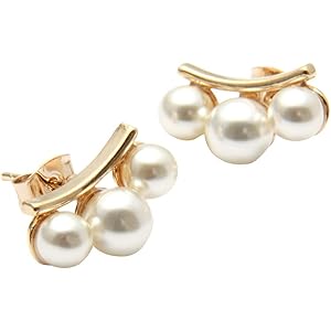 [cream dot クリームドット]ピアス レディース 人気 ブランド スタッド キュービックジルコニア パール カー…