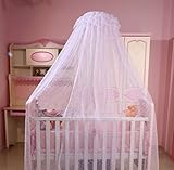RuiHome Baby Dome Mosquito Net Nursery Crib Bed Canopy Mesh Insect Netting without Stand White [並行輸入