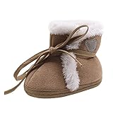 Tovadoo ベビーシューズ ブーツ 女の子 秋冬 多色 リボン 暖かい 歩行練習 柔らかい ギフト 0-18ヶ月