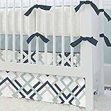Carousel Designs Navy and Gray Geometric 2-Piece Crib Bedding Set by Carousel Designs