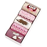 Lovely赤ちゃんの冬コットンソックス暖かい靴下セットbox-packed ( 0 – 3歳) Hedgehog