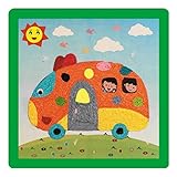 [バス] 2PCS -Babyのロープ貼り付け絵画クリエイティブDIY手作りの工芸品のおもちゃ