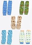 [POWIITEM] ベビー キッズ 綿素材 5足セット レッグウォーマー UV 虫よけ 怪我防止 (男の子5足セット)