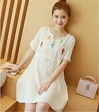 マタニティウェア 服 シンプル ワンピース ゆったり プリント カジュアル ワンピース 妊婦服 産前 産後 レディース マタニティワンピース XXL 写真色