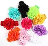 ROEWELL赤ちゃんのヘッドバンドのガールズシフォンヘアバンドHair Bows Head Wear Flower Middle 4328139756