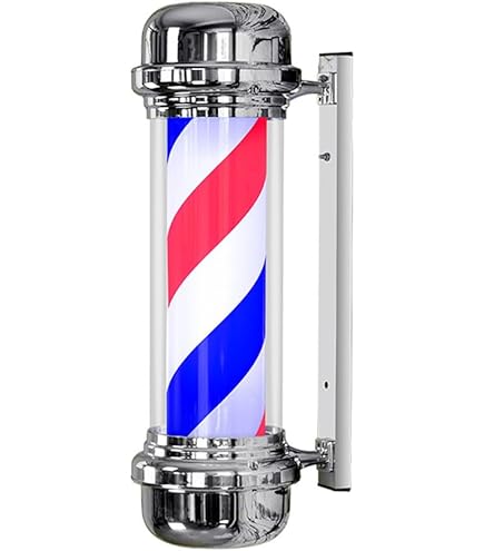 Amazon.co.jp: サインポール 理髪店用回転灯 理髪店ポールLEDライト