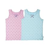 (フルギ) Frugi ガールズ ノースリーブ 肌着 2枚組 サイズ9-10ｙ ( 140 ) リトルバーディーズ オーガニックコットン