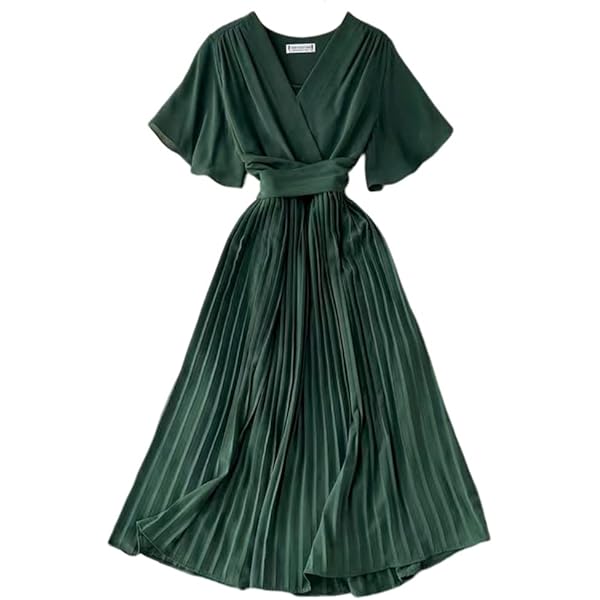 Amazon.co.jp: [かぐれ] 『2WAY仕様』ウールトロVネックワンピース