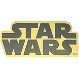スターウォーズ[ビッグシール]ダイカットビニールステッカー/LOGO ゴールド STAR WARS