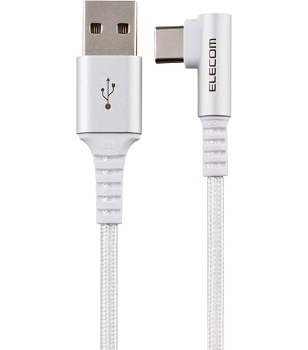 【未使用】USB-A to USB-B ケーブル ホワイト 61個セット Amazon.co.jp: USBケーブル USB-マイクロB L型 1m [品番]01-3731 SMT