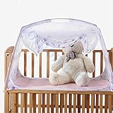 Forhomelife ベビー 蚊帳 底付き 赤ちゃん モスキートネット ベビーベッド ムカデ 対策 日本語説明書付き ホワイト 幅115ｘ奥行65ｘ高さ70cm