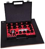 Allpax AX1302 Hollow Punch Kit, 27-piece, Knurled Grip Type, Steel [並行輸入品]