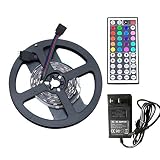 2M RGB Flexible LED Strip Lights Kit, Super Bright 60 Units 5050 LEDs, requires DC 12V, Non-Waterpro