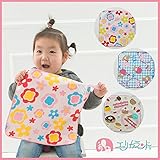 【送料無料メール便発送】【ER2714】ループ付きタオル 3枚組 ネームタグ付き 女の子用 ベビー用 保育園 幼稚園 小学校 低学年 ケーキ 花 くま柄 (縦30cm×横30cm)