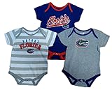 gen2 3 Piece Florida Gatorsボディスーツセット、100 %コットン、サイズ6 – 9ヶ月