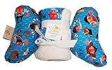 Baby Elephant Ears Head Support Pillow & Matching Blanket Gift Set (Baby Red Beard) by Baby Elephant