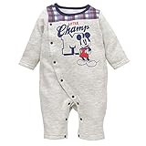 西松屋 裏起毛長袖プレオール（オールドミッキー） 【60-70cm】