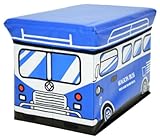 折りたたみ式　スツールボックス ワゴンバス　 座れるかわいい収納ボックス　子供用イス